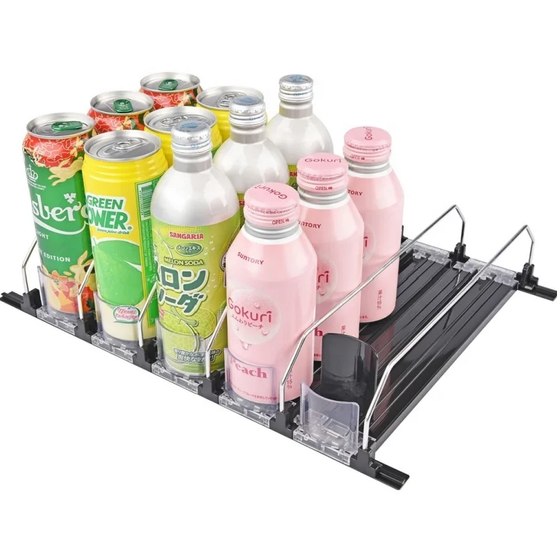 Hot Sale Customized Shelf Management Drink Pusher System Fridge Canned Beer beverage Pusher