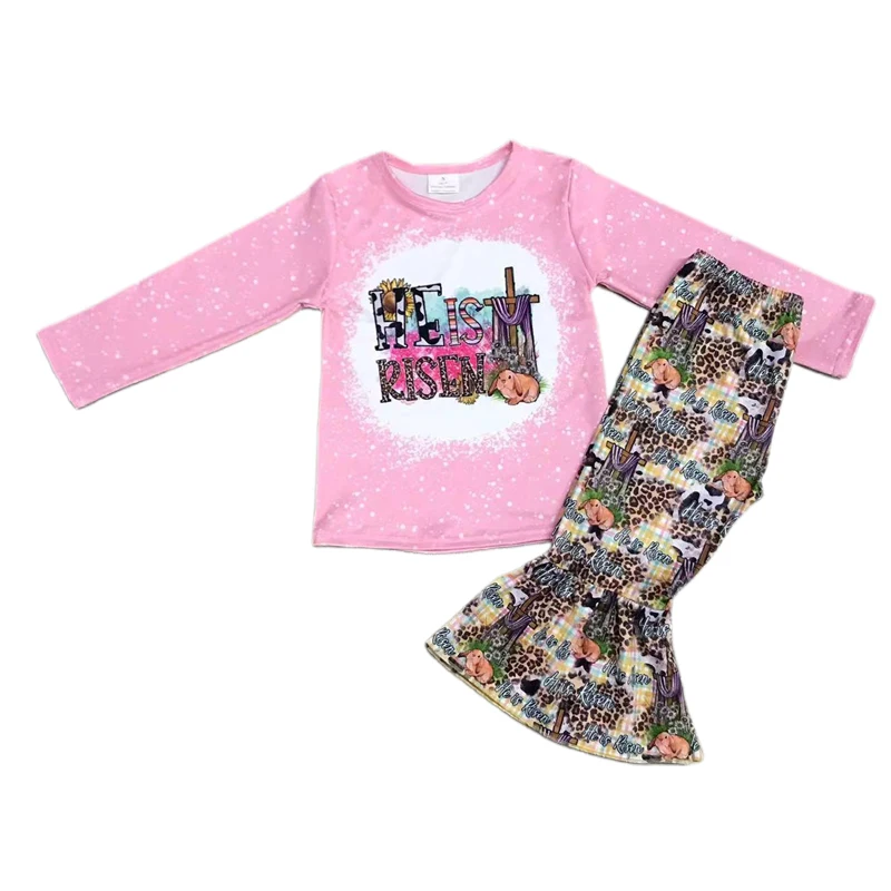 Hot Sale Custom Children Infant Toddler Boutique Clothing Baby Girls Outfits for Kids