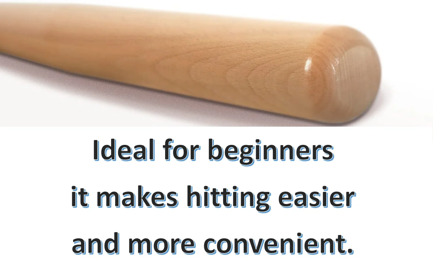 Waising Sports 36 Inch Wooden Baseball Bat Rubber Wood Baseball Bat