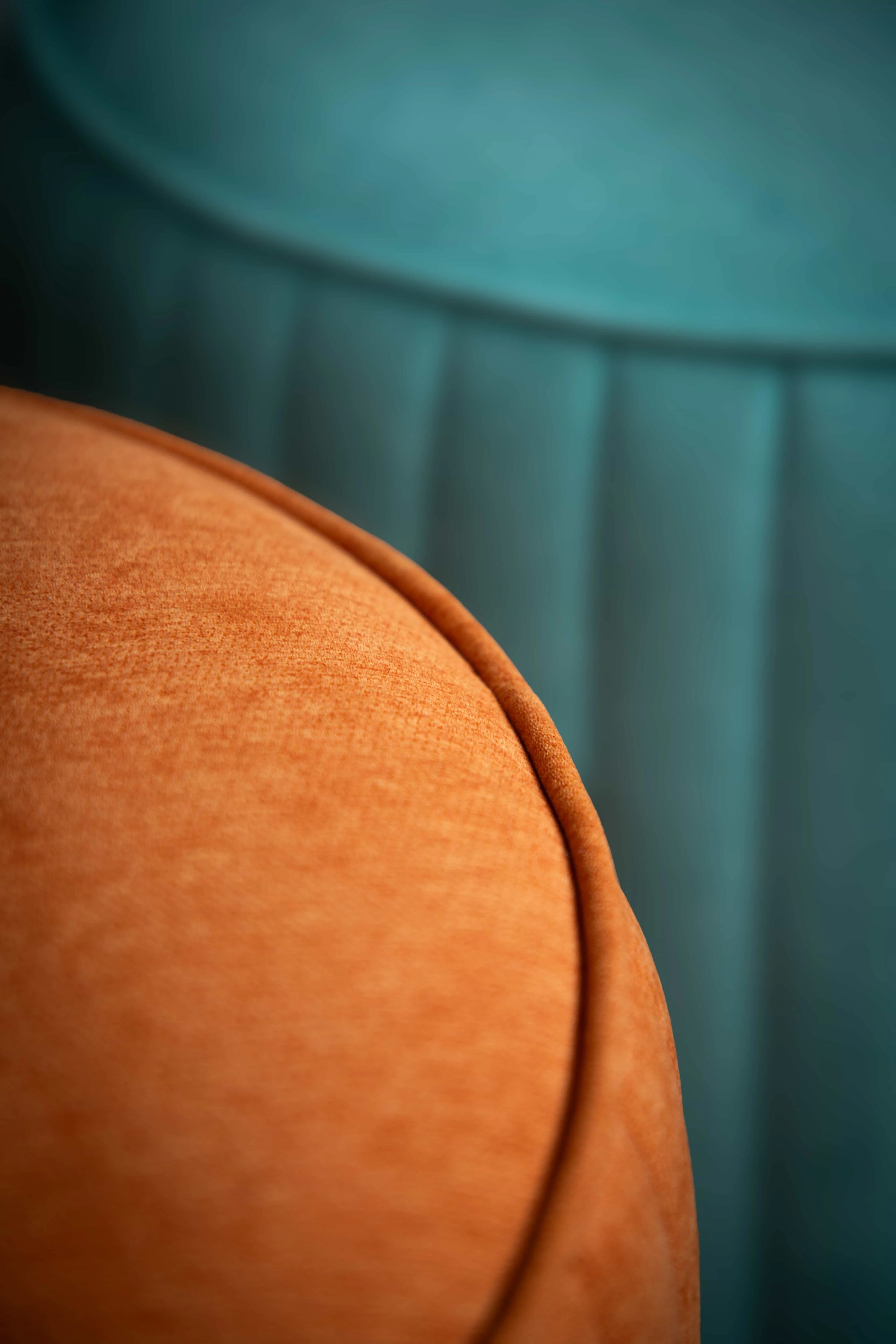 Ottoman Chair Fabric Cover Nylon Glide Interior Furniture Style Round Shape  Pouf Ottoman Verti Vietnam Export Standard