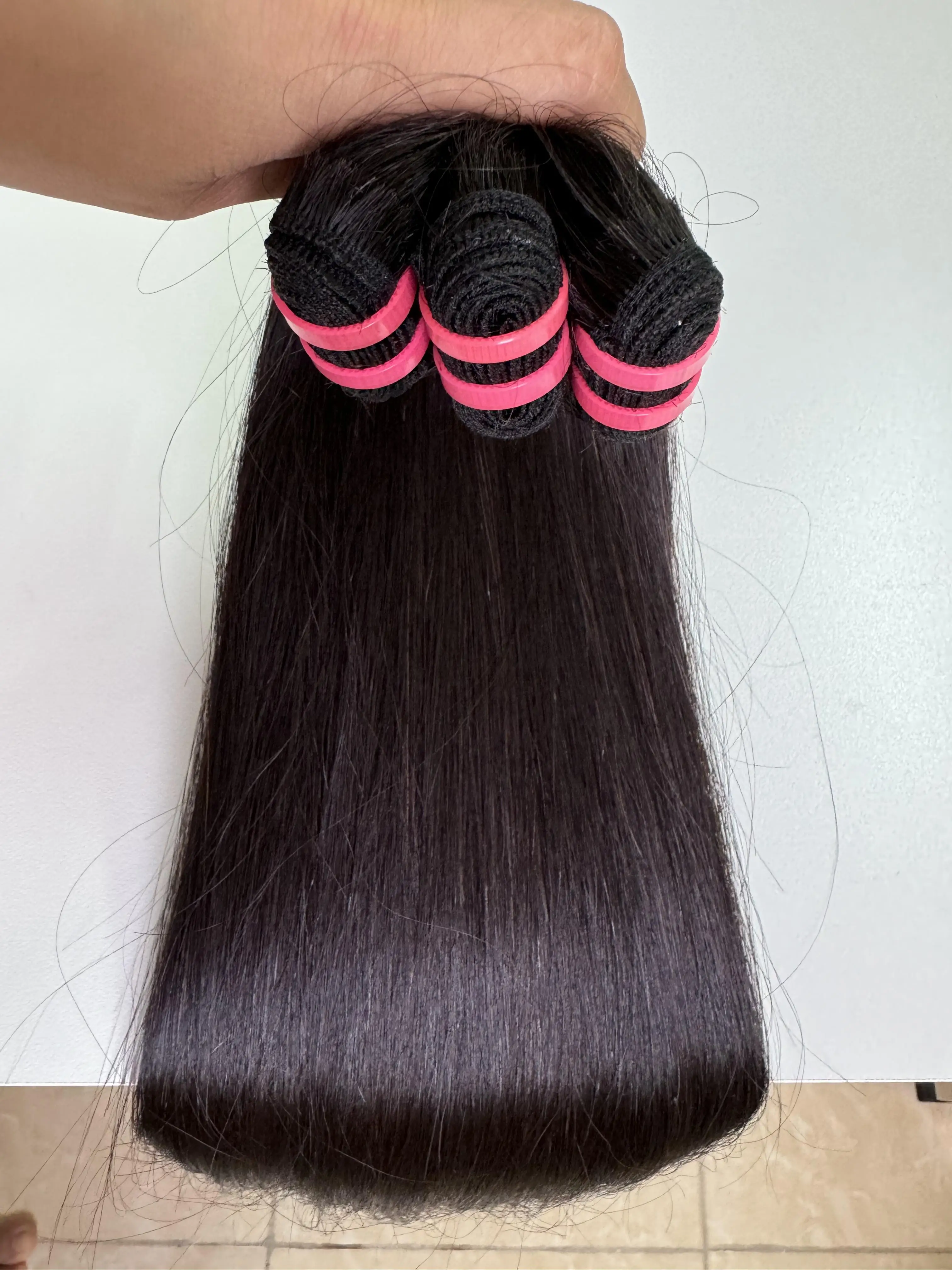 Hot Sale Human Remy Virgin Cuticle Hair Extensions Double Drawn Machine Weft Soft Loose Deep Waves Natural Curl Hot Selling HD