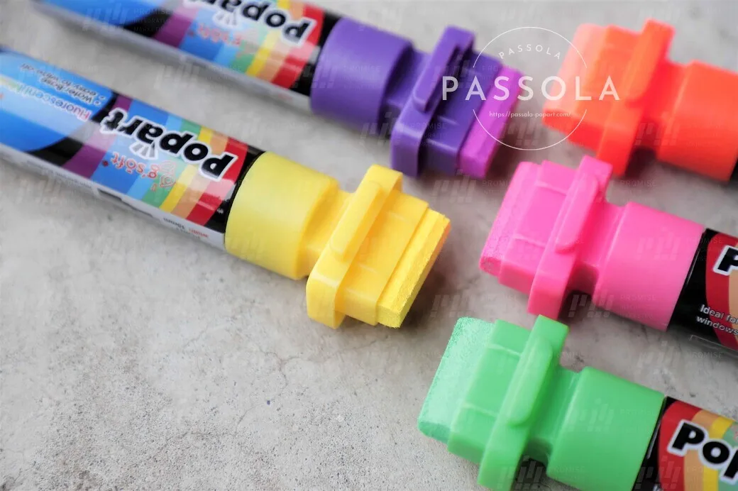 Fluorescent color Parallel 15 mm Flat Nib Water based Erasable Liquid Chalk Marker 50 colors