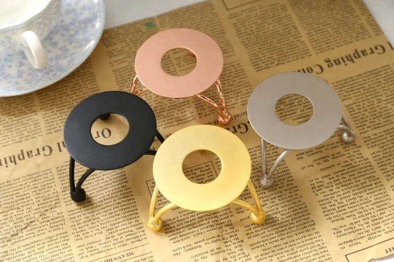 Fancy Design Brass Stamp Wax Seal Stove Wax Melting Warmer Stove Designer Wooden & Brass Port With Spoon