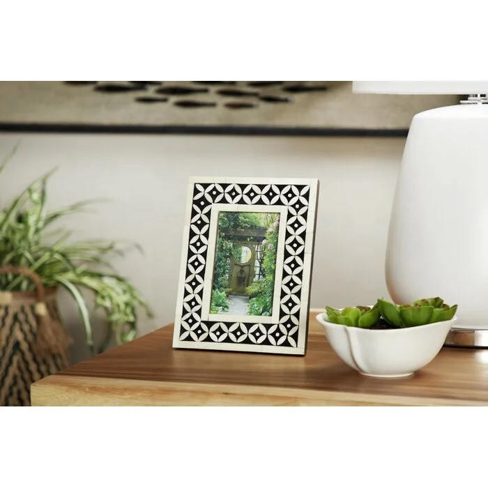 Decorative Picture Frame Bone Inlay Photo Frame 5x7 Leaf Pattern Photo Album Gifts Set Product Wholesale