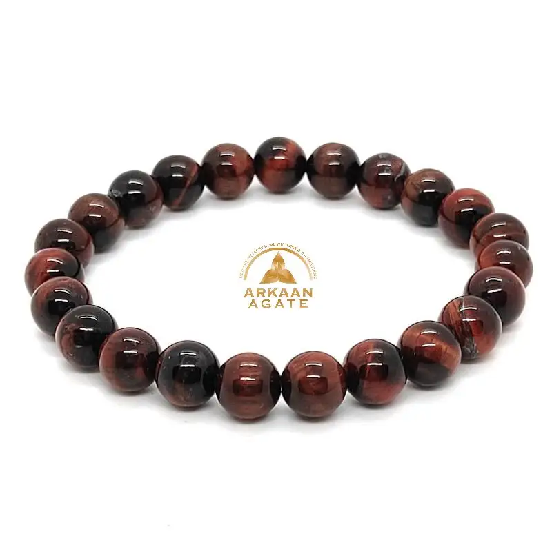 Wholesale Red Tiger Eye Agate Bead Buddha bracelet chakra crystals healing Manufacture for sale