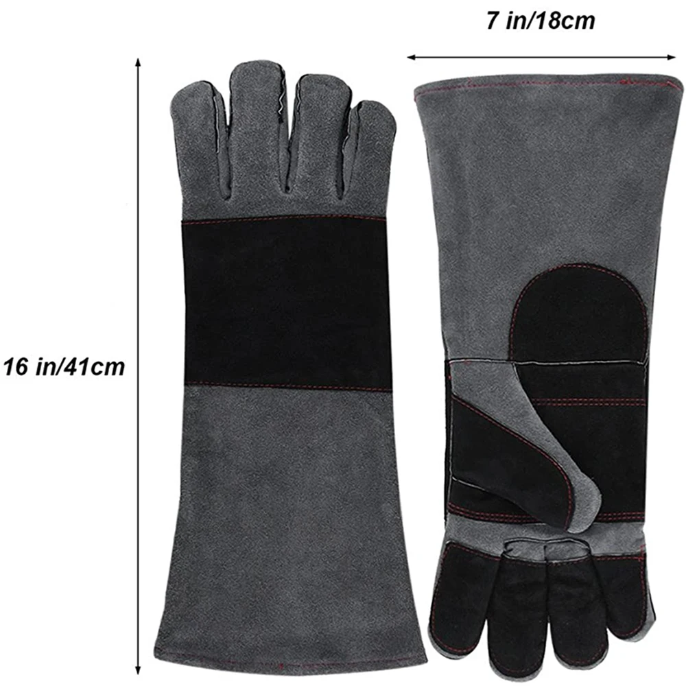 Goat Leather Welding Gloves Heat deflecting aluminized gloves