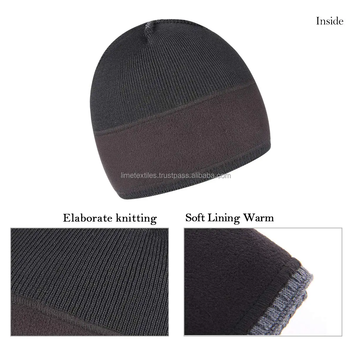 Beanies with Custom Embroidery, Oem Acrylic Wholesale Knitted Winter Beanie Hats, Mens Custom leather patch Beanie