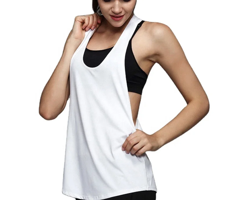 2022 latest design Sports T-shirt Sleeveless tank top Workout Women Gym Fitness Vest Fitness & Yoga Wear