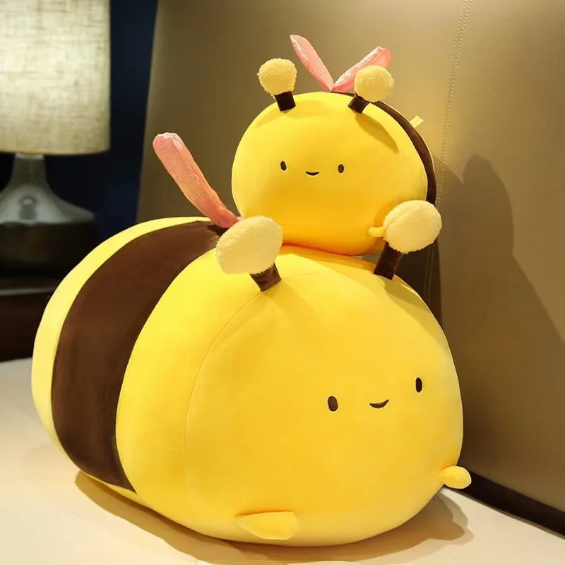Ultra Soft Insect Series Honey Bee Plush Toy Cute Lying Posture Doll Kids Adults Unisex Mesh PP Cotton Perfect Birthday Gift