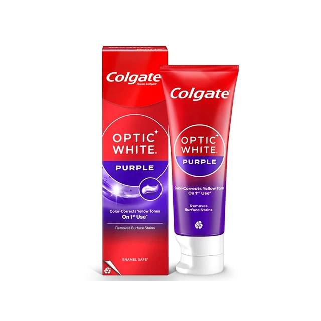 Colgate Optic White Purple 100g Colgate Toothpaste Optic White Teeth Whitening
