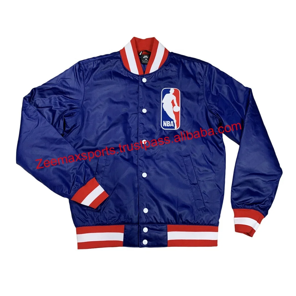 Custom Team Name Sports jacket / Wholesale Satin Jacket