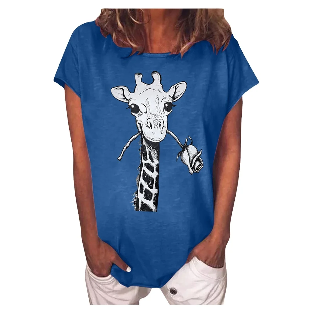 Оптовая продажа новый дизайн женская футболка с принтом разноцветная коротким рукавом из бангладеш