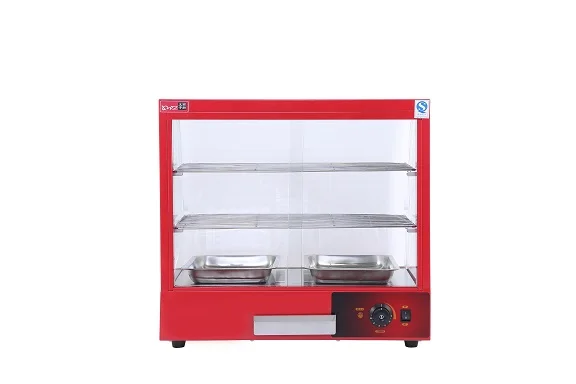 Commercial Electric Hot Food Display Showcase Machinery Industry equipment Glass Warming Showcase