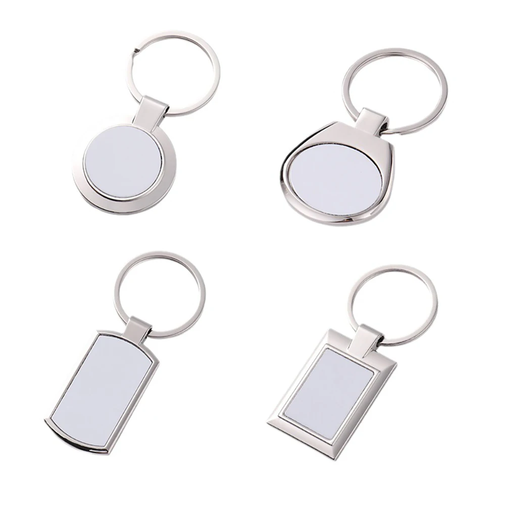 Ready to Ship Most Popular Sublimation Metal Keychain Keyring Holder Blank Metal Key Chain