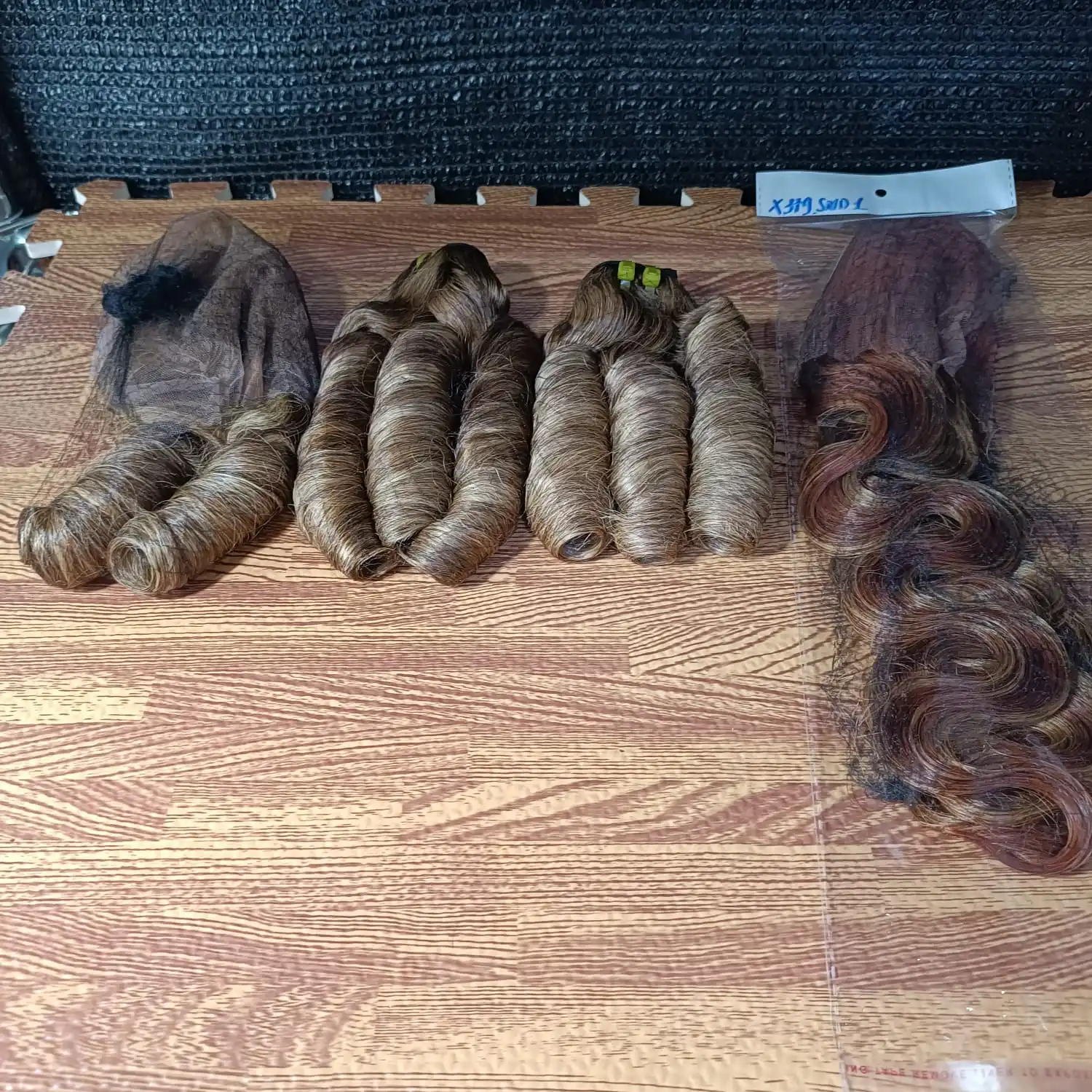 Best Price 100% Real Image Real Unprocessed Human Hair Fumi Curly Bulk Hair Can Customize All Color All Style For Black Women