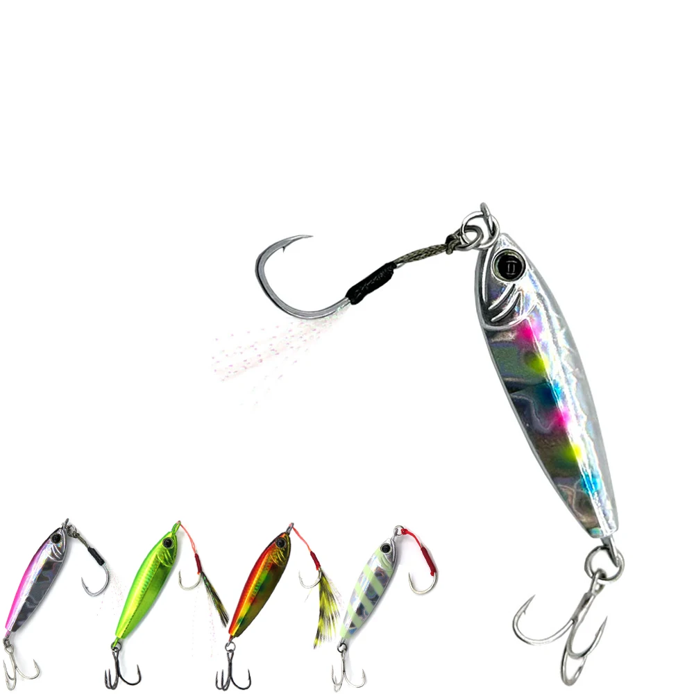 30g 40g 60g Shore Casting Jig Lure Slow Pitch Jigging Metal Fishing Jigs