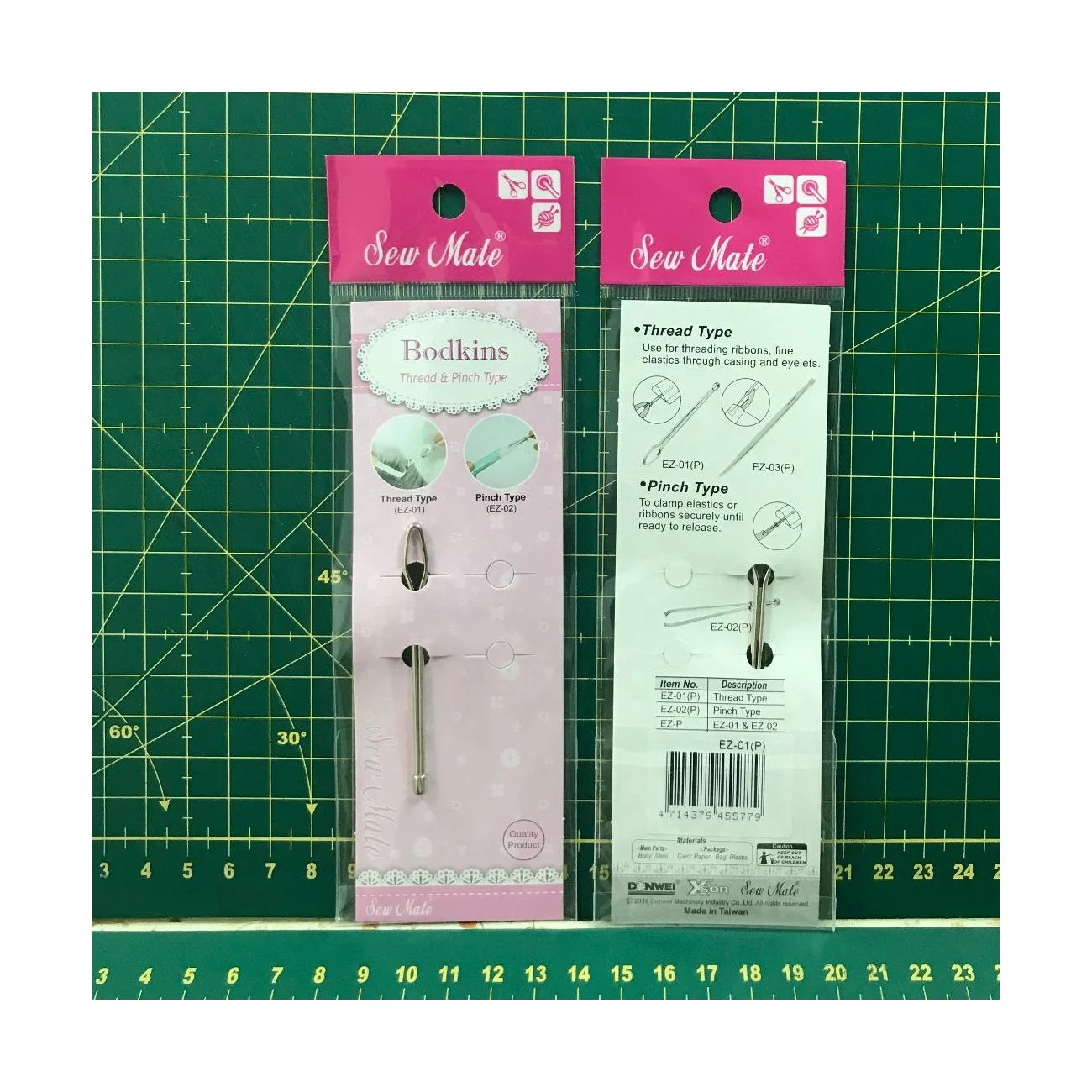 EZ-01(P) BODKINS OEM PATCHWORK TOOLS QUILTING CRAFT ARTS SEWING MADE IN TAIWAN