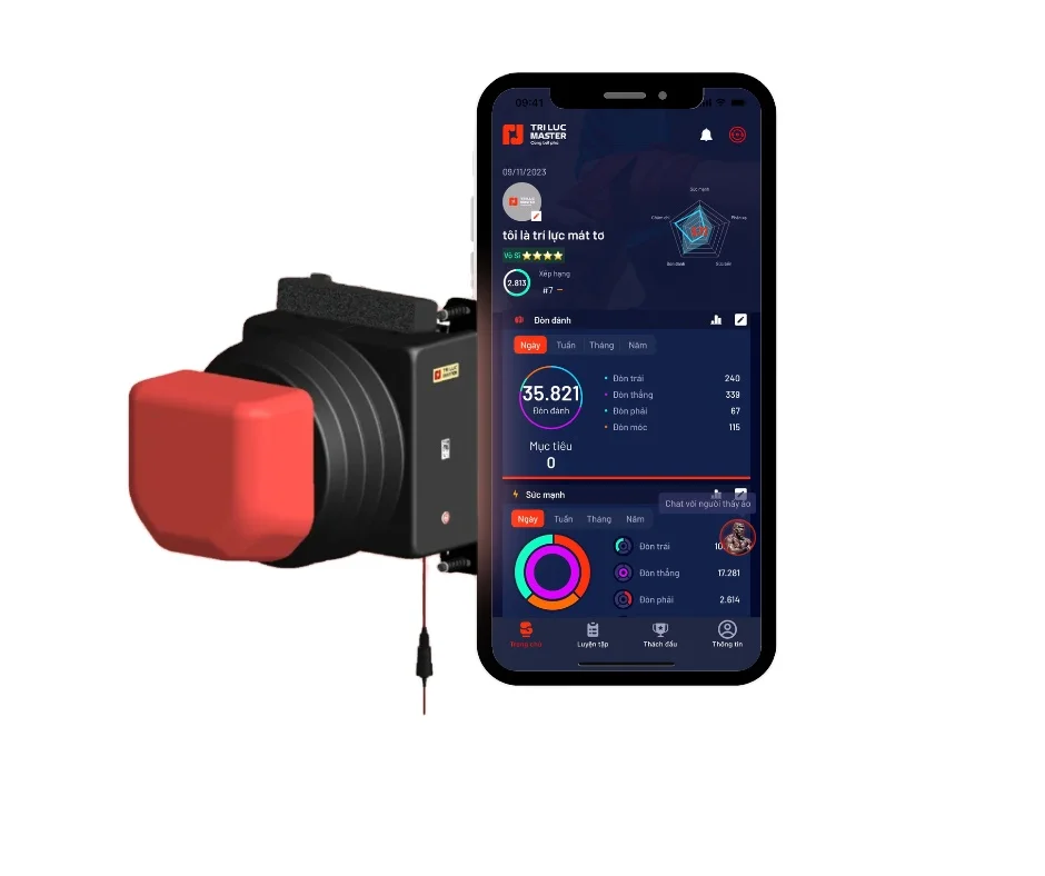 Compact Design Boxing Gym Equipment: Champio Tri Luc Master Smart Martial Arts Training Machine