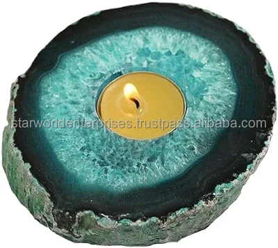 Magnesia Crafts Agate Candle Stand