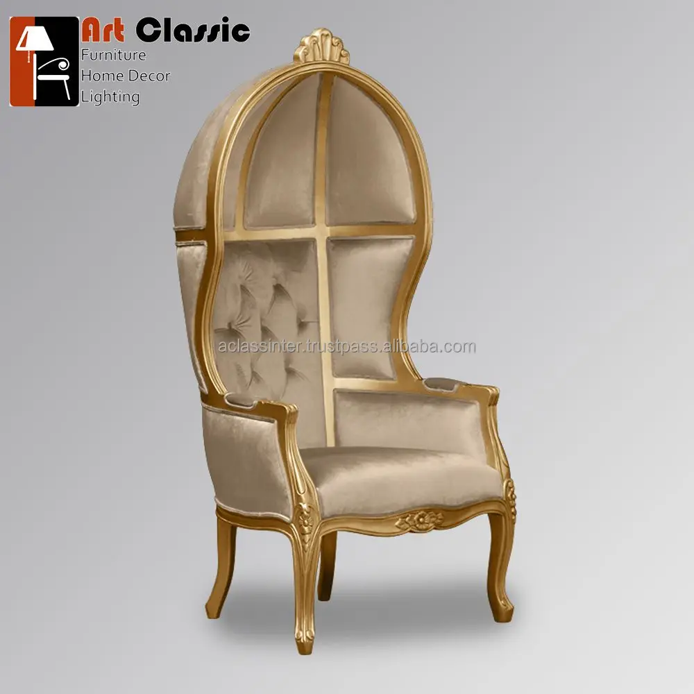 Luxury royal throne chair  Gold Choco high back king queen throne chair for wedding events-Hotel Furniture Hot selling wholesale