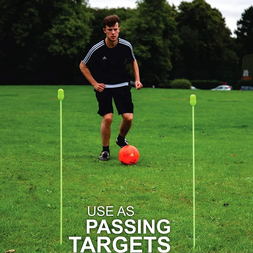 High Quality Soccer Sports Training Poles Solid Slalom Agility Pole Set for Soccer , Lacrosse, Football, Dog Training