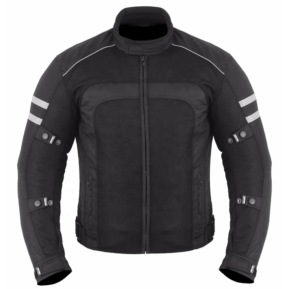 oem black cordura textile motorcycle jacket comfortable season biker racing jacket touring reflective motorbike clothing