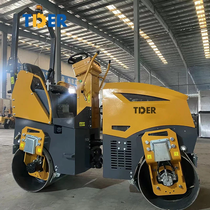 Best Selling Strong Power Double Drum Vibratory Rollers Big Promotion Single Drive Road Roller For Sale