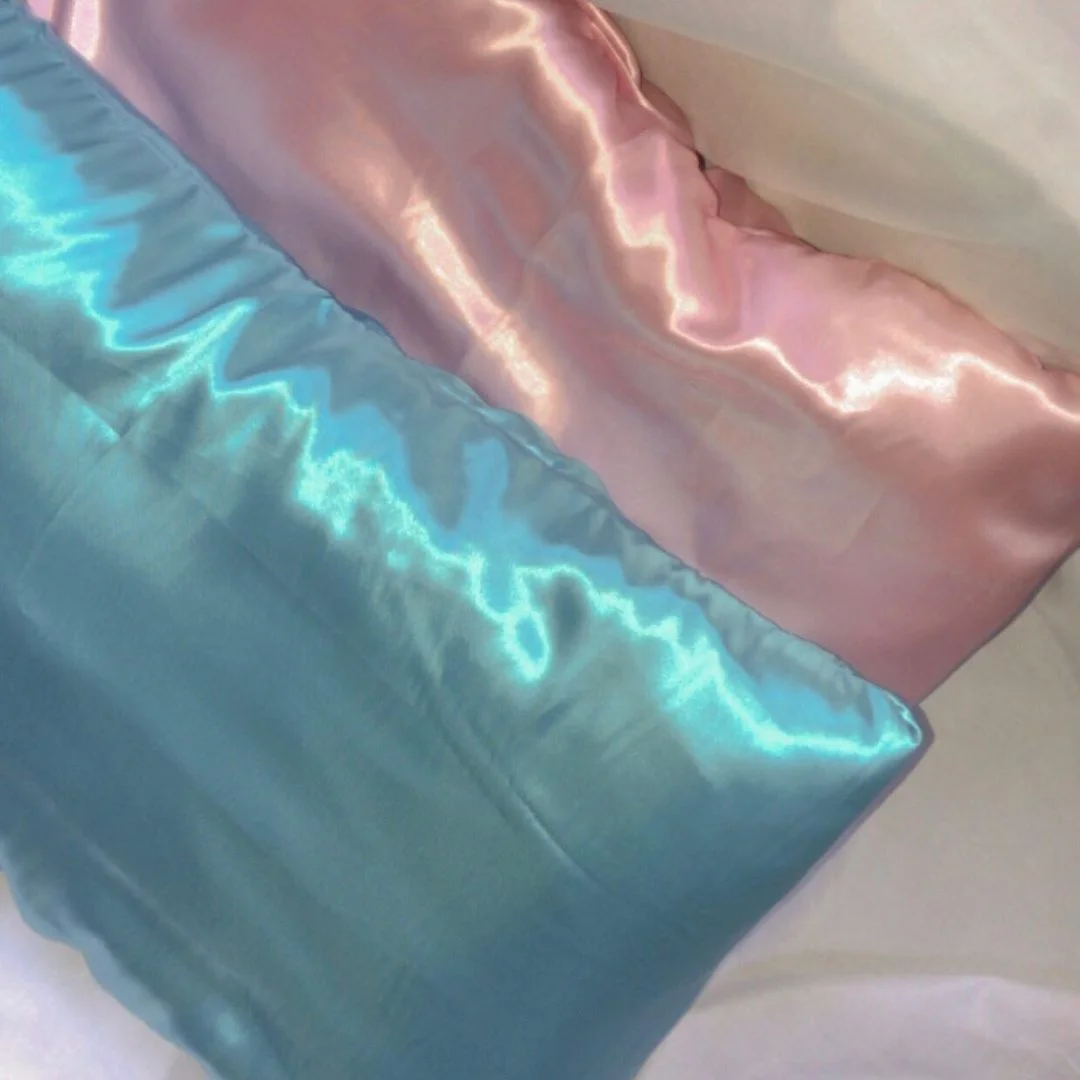  Шелковая атласная наволочка пододеяльник шелковая натяжная простыня наволочки