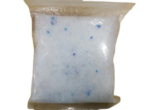 Highly Absorbent natural low dust bulk crystal cat litter 3.8L Non Clumping silica gel with 3% blue color Factory Direct Sales