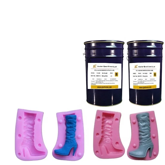 Розовая Жидкая силиконовая резина для изготовления