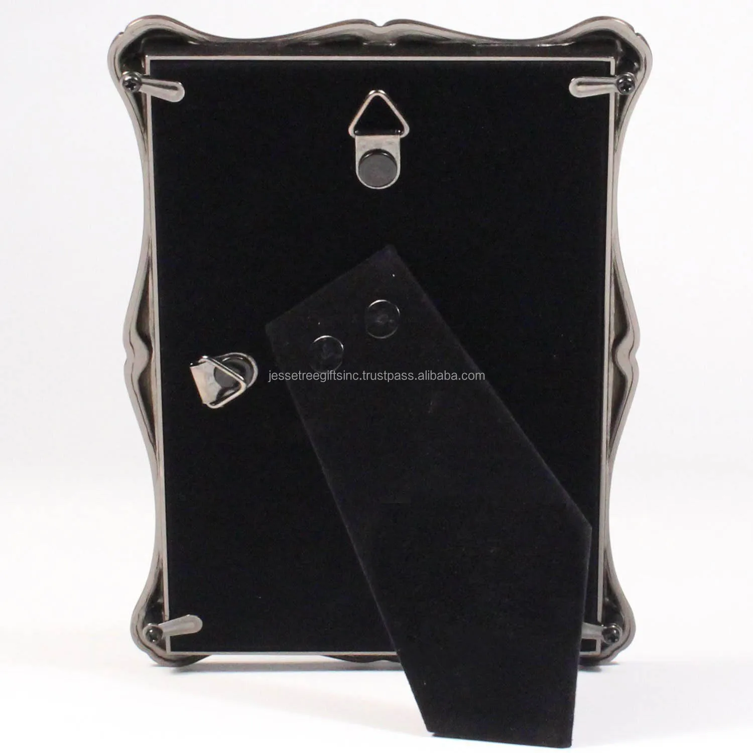 Металлическая и стеклянная настольная фоторамка с коричневым порошковым покрытием отделка прямоугольной формы дизайнерская рамка для домашнего декора