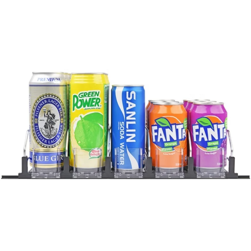 Hot Sale Customized Shelf Management Drink Pusher System Fridge Canned Beer beverage Pusher