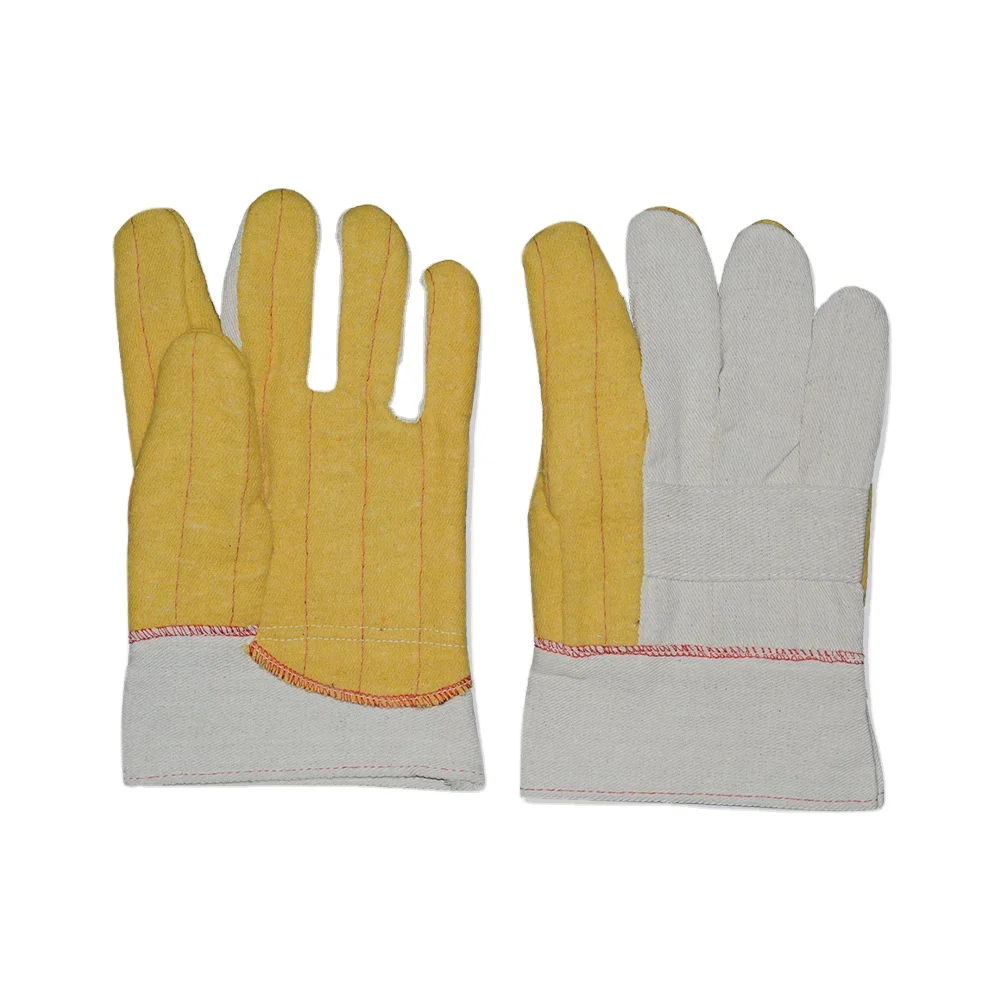 Перчатка из мешковины с тройной пальмой, мешковина с манжетой 6,5 см