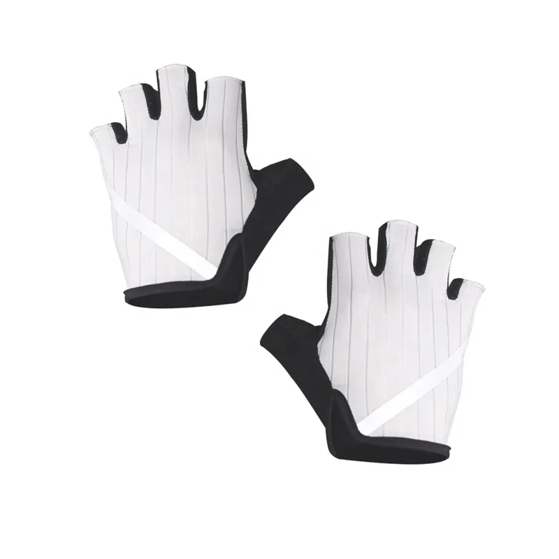 Half Finger high quality fine manufacture wrist support strong grip Stripe Fabric Breathable Riding Gloves Cycling