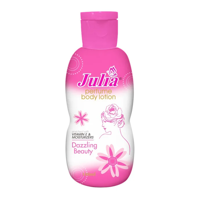 ODM JULIA Body Lotion Unisex Plastic Bottle & Carton Boxes(100ml X 48 Pieces/cartons) Vietnam Products Lotion Gluta Hya Lotion