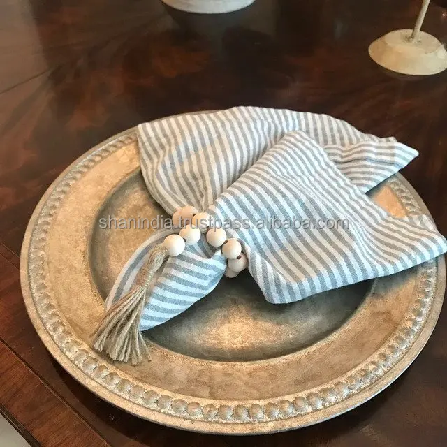 Beech Wood Beaded Wooden Rings, High Quality Polished Wooden napkin Rings, Napkin Holder Wood Rings DIY