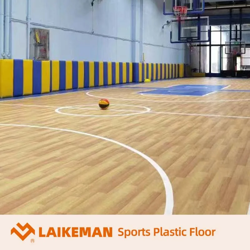 High Quality New Design Durable Vinyl PVC Basketball Flooring Wood in 4.5MM Indoor
