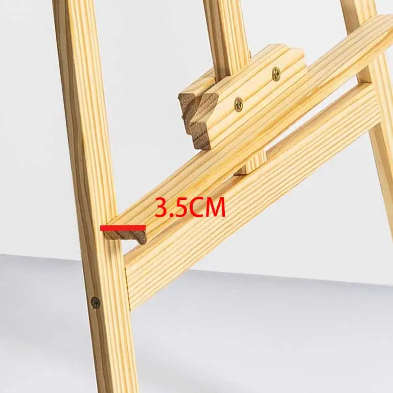 Standing Large Easels 120CM Adjustable Pine Wooden Artist Easel for Painting Sketch Oil Painting Display Stand