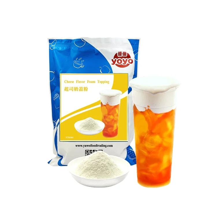 Milk Tea Cheese Flavor Topping Foam Powder Taiwan Bubble Tea