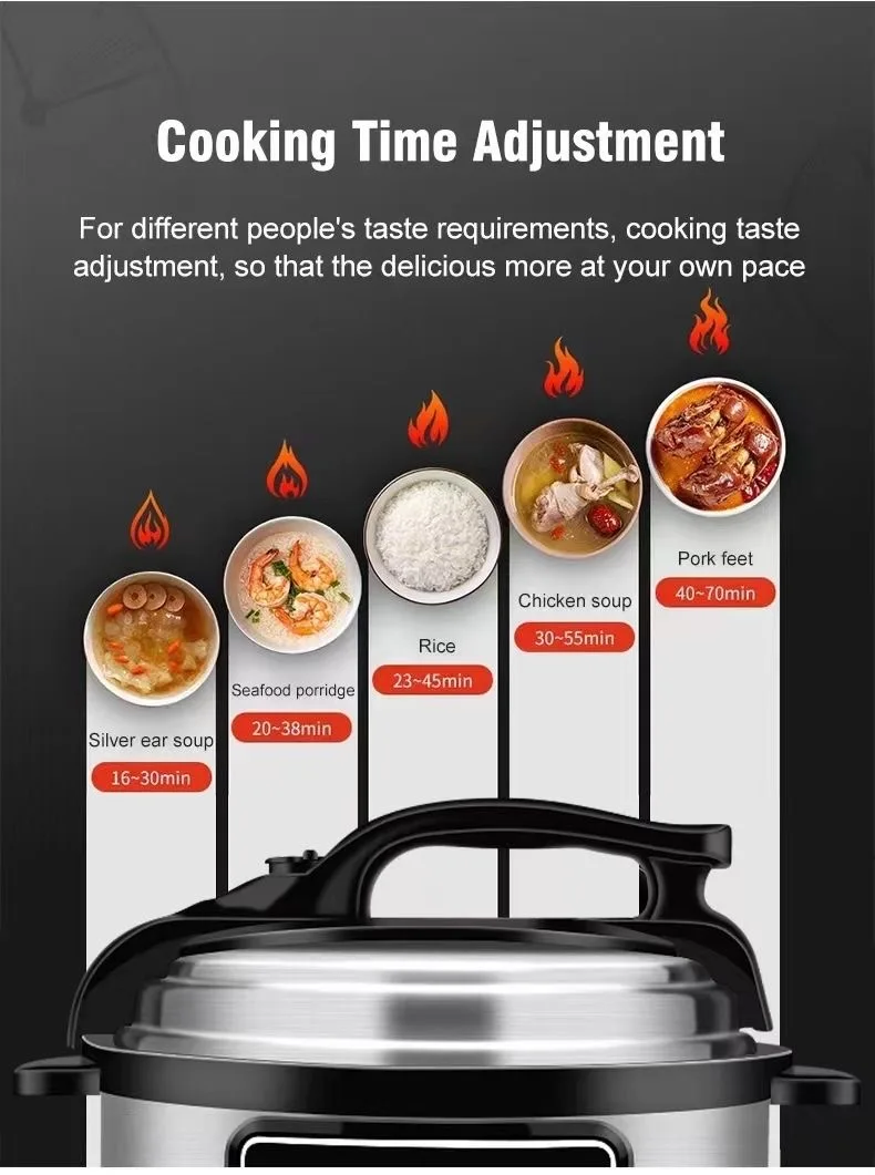 surgical steel 5 l 7 liters deep frying canner and electric airfry and pressure cooker with air fryer