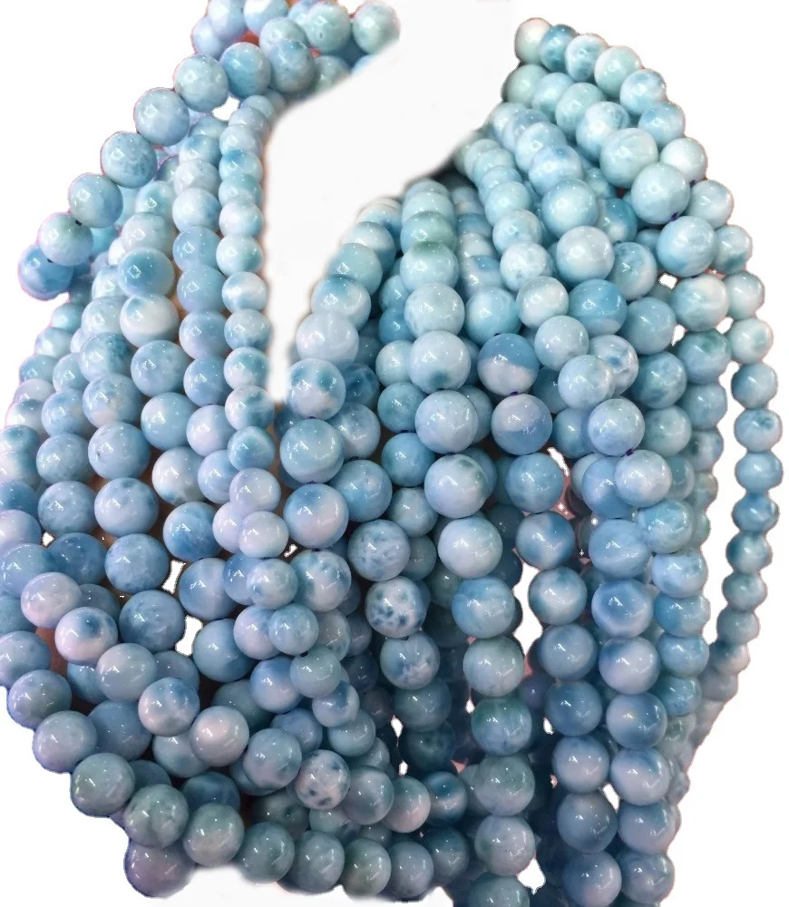 Larimar jewelry/larimar Jewellery round bead 6mm 8mm 10mm 12mm make wholesale