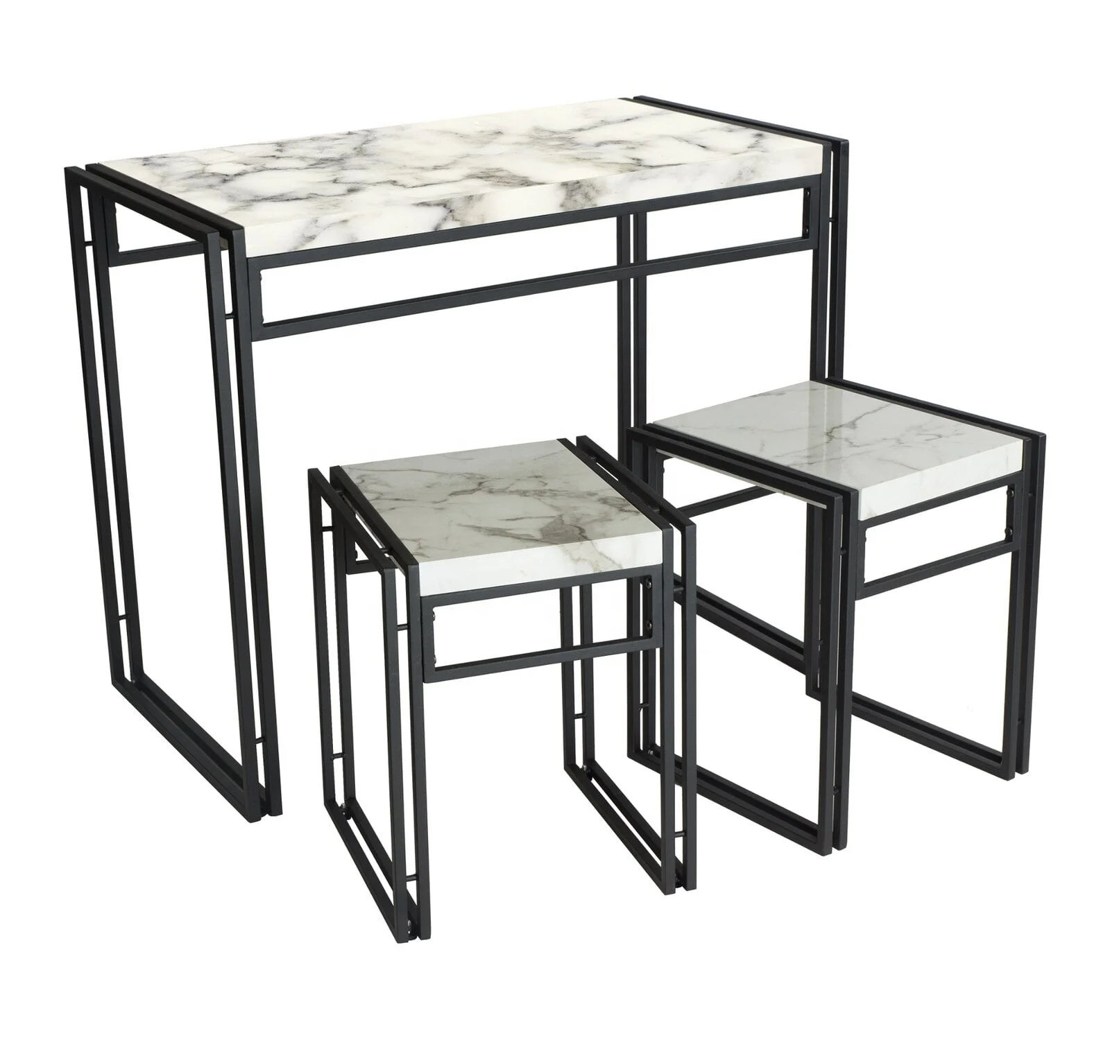 2 - Person Dining Set for 2 with Two chair tuck under table when not in use