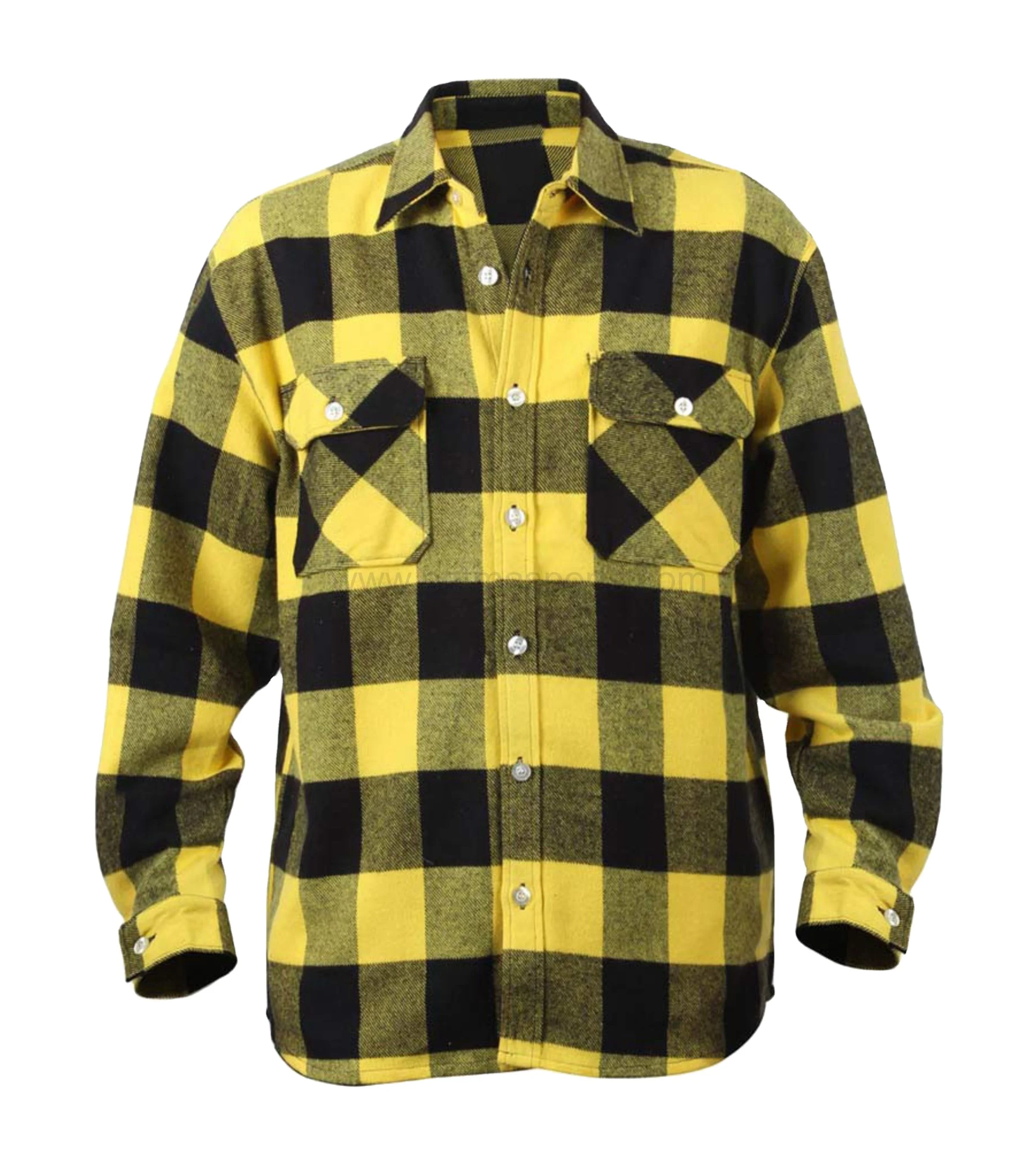 High Quality Mens yarn dyed flannel motorcycle shirts vintage casual cotton plaid thick flannel shirt unisex