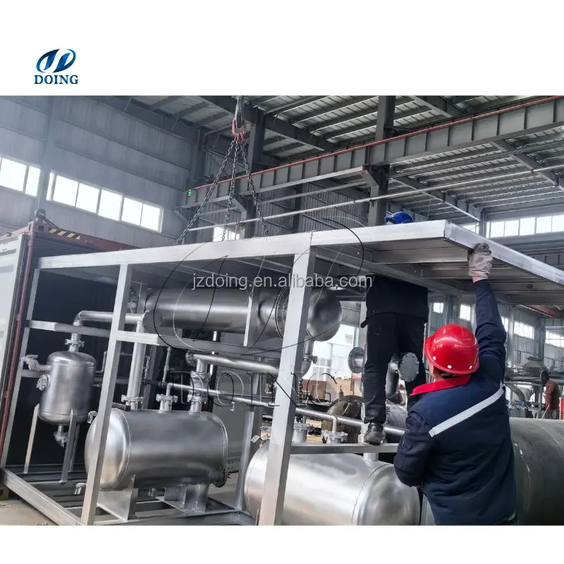 Recycled Motor Oil Plant Black Engine Oil Distiller Distillation Purify Filtration Machinery Equipment For Sale