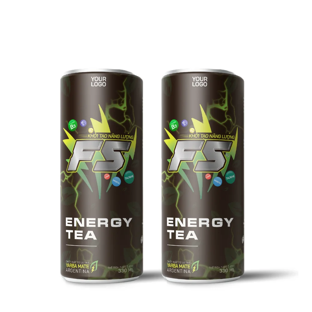 Vietnam Beverage Manufacturer Yerba Mate Energy Drink OEM Fruity Energy Drink Bottle With Certification Drink Cans