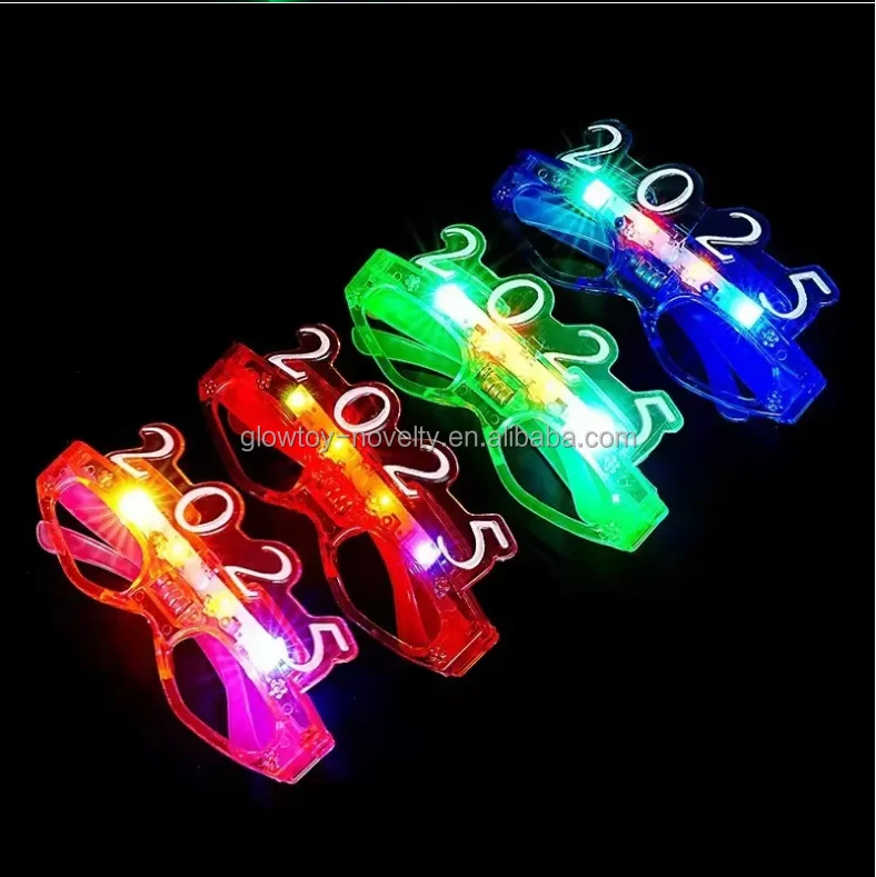 Holiday Shutter Shades Neon EL Wire LED Flashing Glasses Light Up Glasses Cold Light Luminous Club Concert Party Glasses