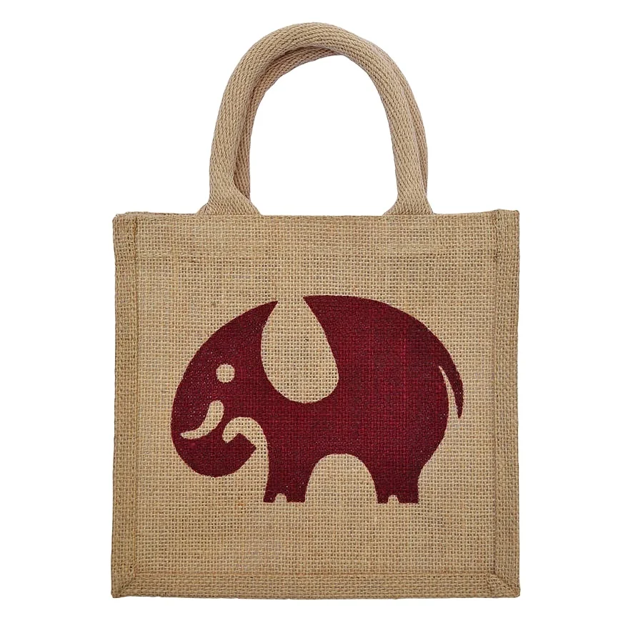 Reusable Online Large Grocery Tote Bags Burlap Beach Jute Tote Shopping Bag for Women With Handles