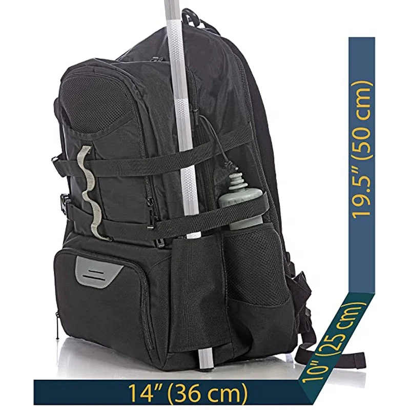 Factory Customize Sport Equipment Helmet Hockey Stick Bag Ice Hockey Accessories Backpack With Cleats Compartment