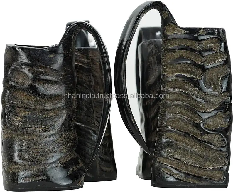 High quality hand finished natural Viking Drinking Horn mugs