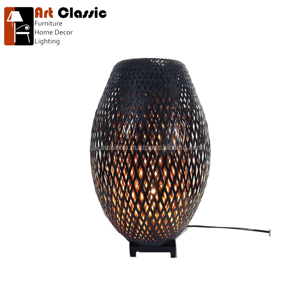 Pacitan Handmade rattan lampshade, Wicker lamp, Rustic pendant light, chandelier
